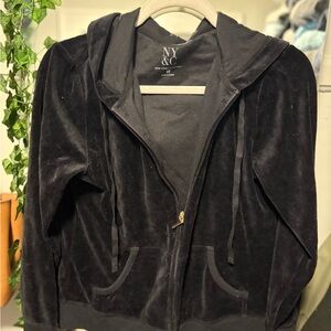 New York & Company Black Leather Motorcycle Jacket